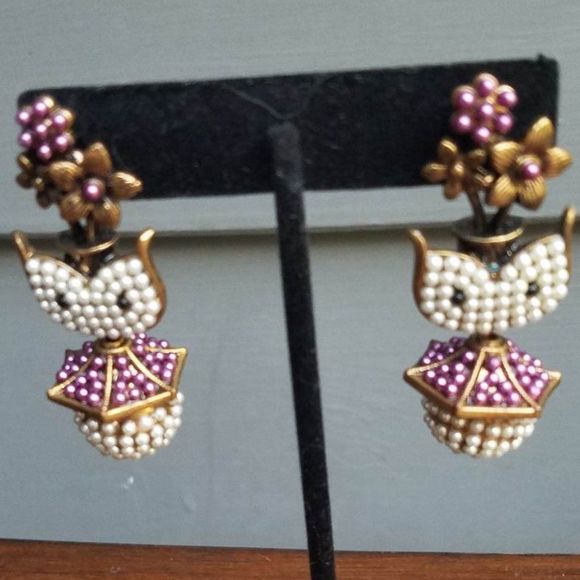 unknown Jewelry - Fall Cat Earrings Unknown